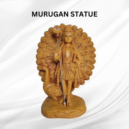 Murugar Statue wood color