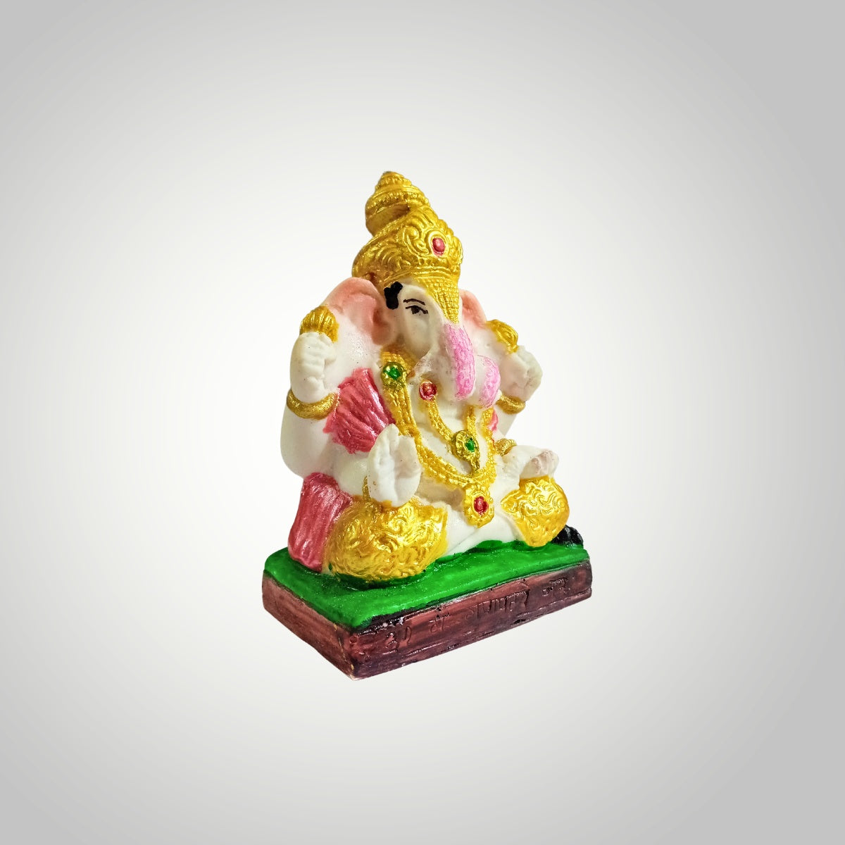Multicolour Ganesh Statue With Stand